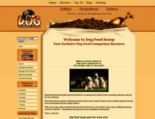 dogfoodscoop.com screenshot