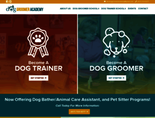 doggroomeracademyfl.com screenshot