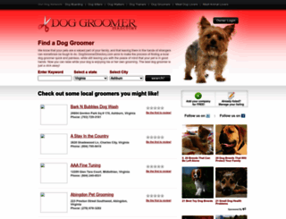 doggroomerdirectory.com screenshot