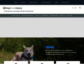 dogkneeinjury.com screenshot