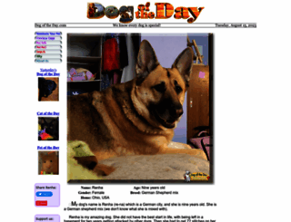 dogoftheday.com screenshot