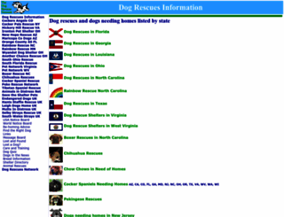 dogrescues.info screenshot