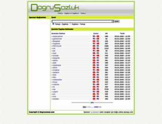 dogrusozluk.com screenshot