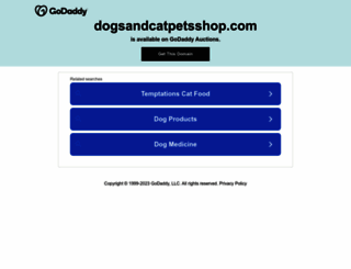 dogsandcatpetsshop.com screenshot