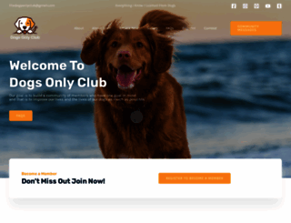 dogsonlyclub.com screenshot