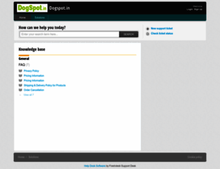 dogspotsupport.freshdesk.com screenshot