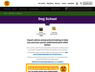 dogstrustdogschool.org.uk screenshot