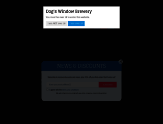 dogswindowbrewery.com screenshot