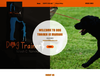 dogtrainerinmumbai.com screenshot