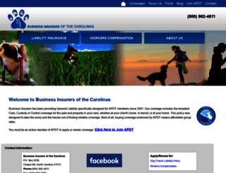dogtrainerinsurance.com screenshot