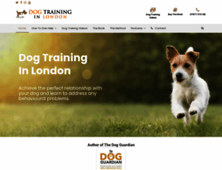 dogtraininginlondon.co.uk screenshot