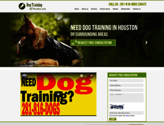 dogtrainingofhouston.com screenshot