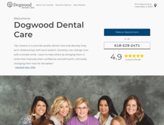dogwooddentalcarecarbondale.com screenshot