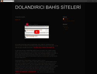 dolandiricibahissiteleri.blogspot.com screenshot