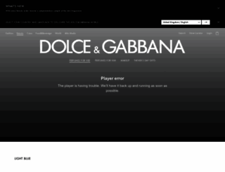 dolcegabbanalightblue.com screenshot