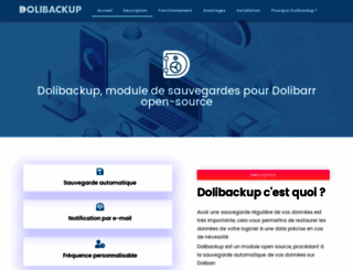 dolibackup.com screenshot