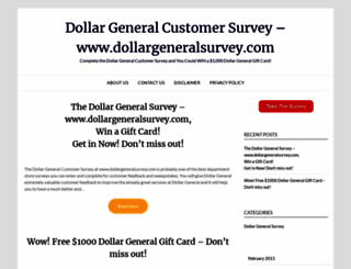 dollar-general-survey.com screenshot