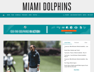 dolphins.com screenshot