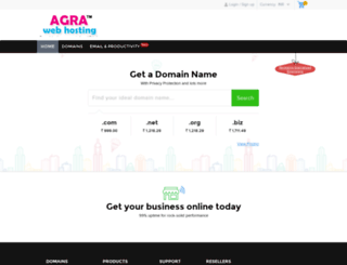 domain.agrawebhosting.com screenshot