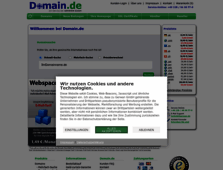 domain.de screenshot