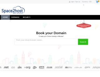 domain.space2host.com screenshot