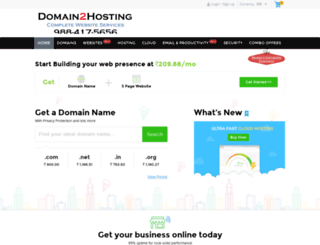 domain2hosting.com screenshot
