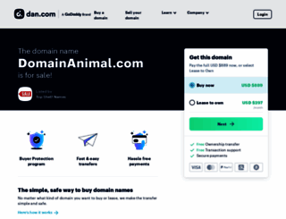 domainanimal.com screenshot