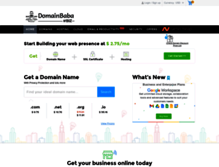 domainbaba.biz screenshot