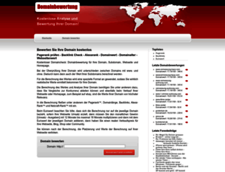 domainbewertung.de.com screenshot