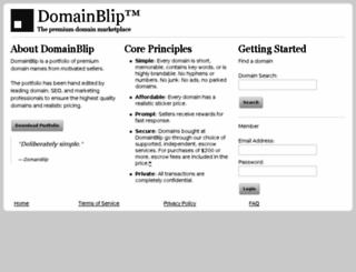 domainblip.com screenshot