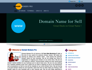 domainbrokerspro.com screenshot