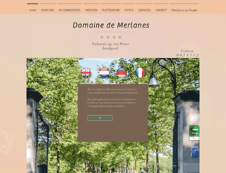 domaine-de-merlanes.com screenshot