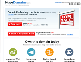 domainfortesting.com screenshot