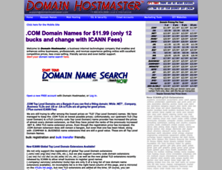 domainhostmaster.com screenshot