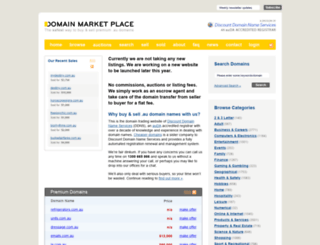 domainmarketplace.com.au screenshot