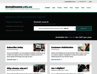 domainname.edu.au screenshot
