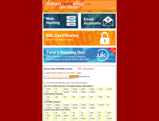 domainnameshop.co.uk screenshot