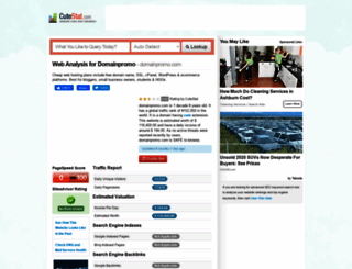 domainpromo.com.cutestat.com screenshot