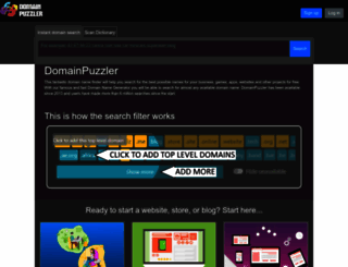 domainpuzzler.com screenshot