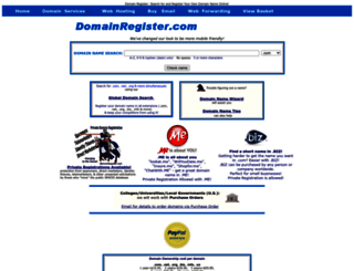 domainregister.com screenshot