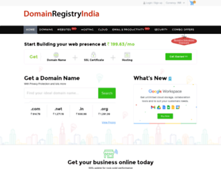 domainregistryindia.com screenshot