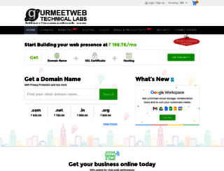 domains.gurmeetweb.com screenshot