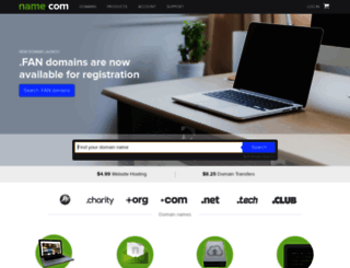 domains.name.com screenshot