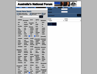 domains.nationalforum.com.au screenshot