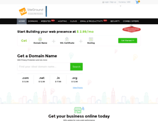 domains.siteground.co.in screenshot