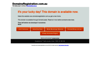 domainsregistration.com.au screenshot