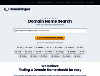 domaintyper.com screenshot