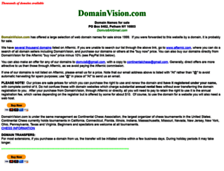 domainvision.com screenshot
