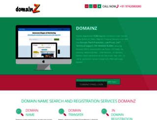 domainz.co.in screenshot