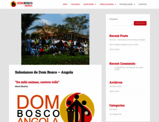domboscoangola.org screenshot